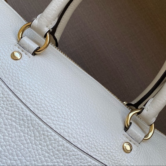 SOLD - Coach Mini Emma Satchel (F31466) Chalk - Picture 7 of 15